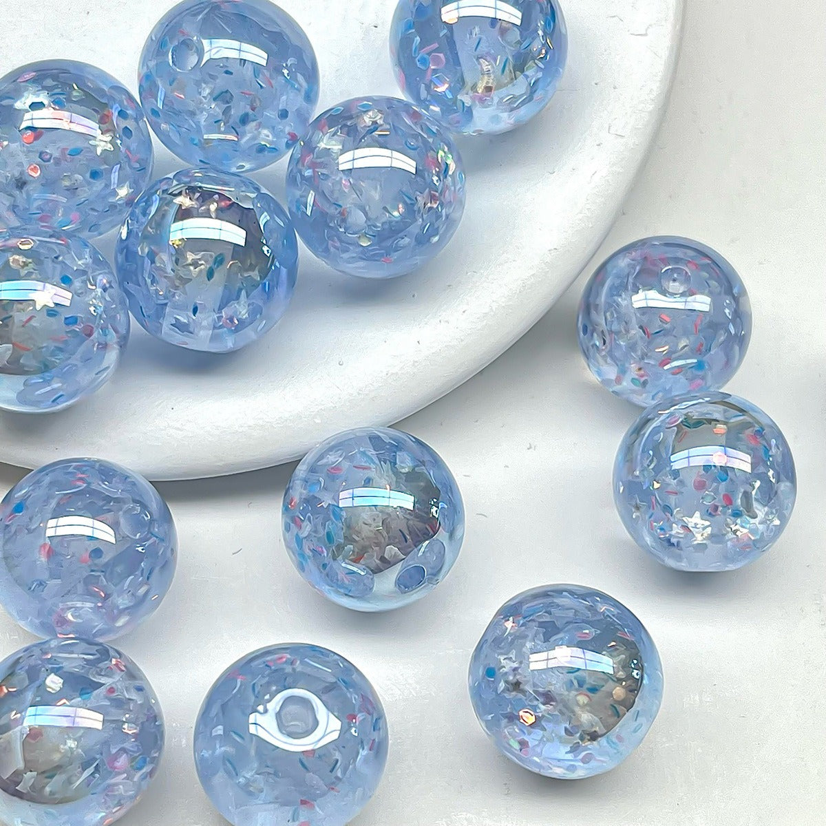Meteor Fantasy Electroplated Resin Beads Moonlight Style Picture color-09 by Acrijoy