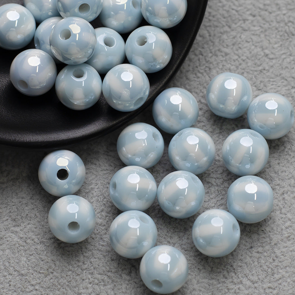 12mm Electroplated Circus Color Mix Acrylic Beads Picture color-15 12mm by Acrijoy