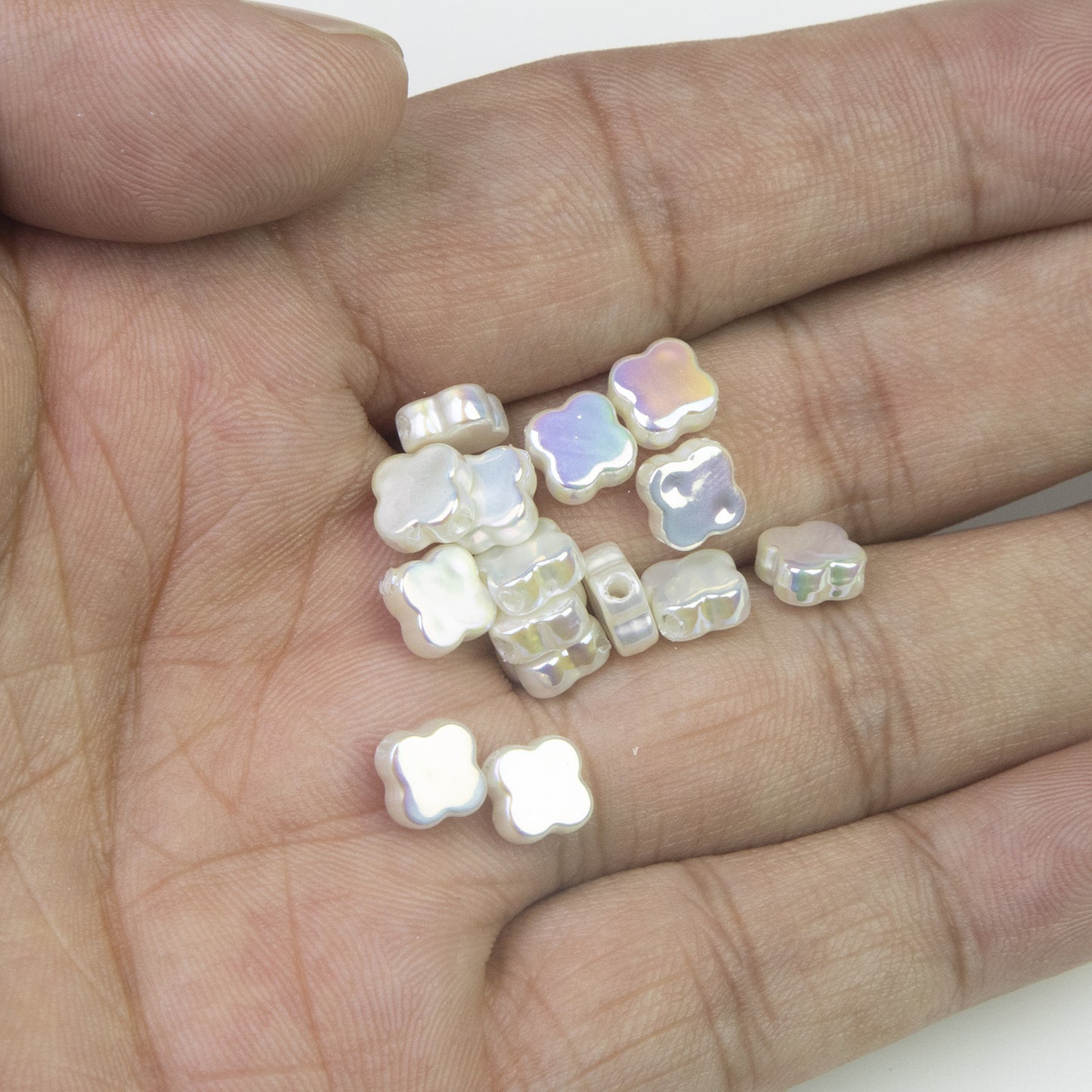 Baroque Clover Moonlight Pearl Charm