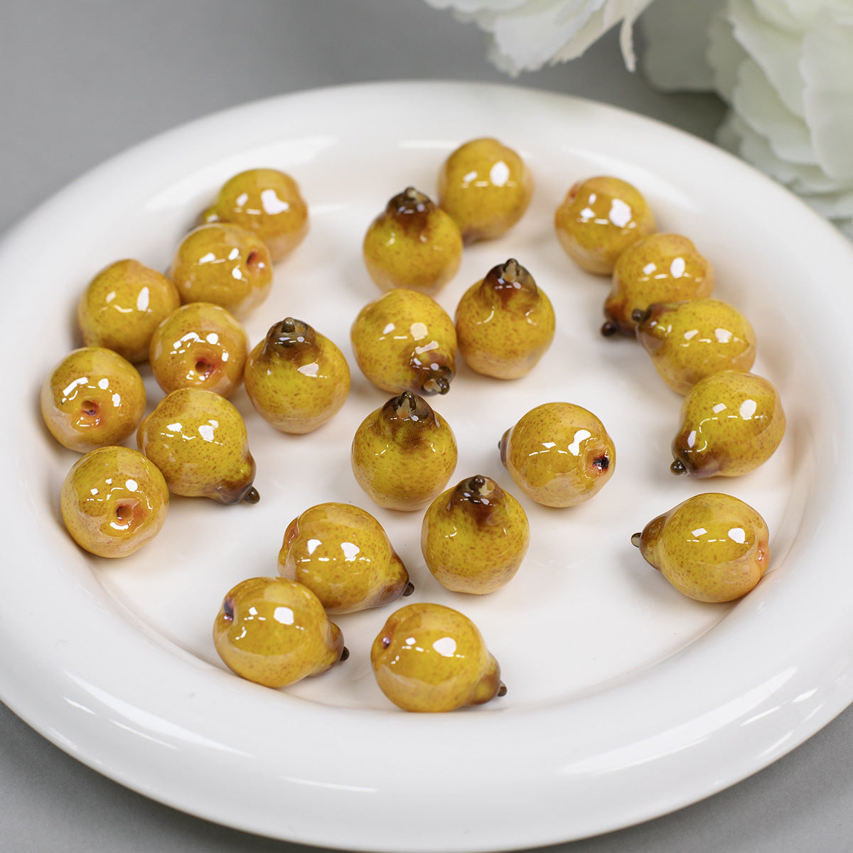 3D Moonlight Metallic Resin Apple Charms Picture color-15 10 by Acrijoy