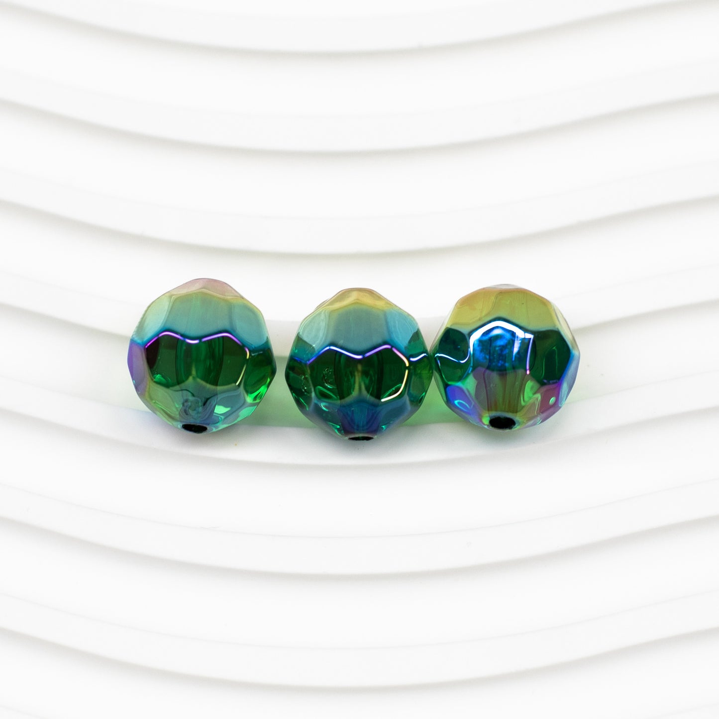 Moonlight Faceted Acrylic Beads