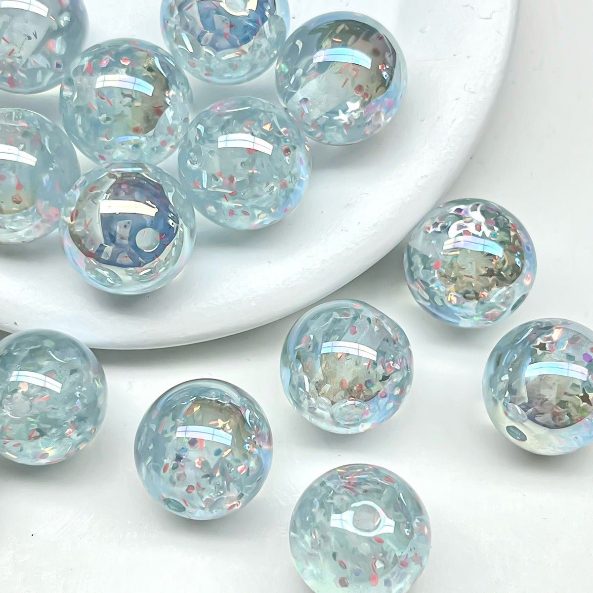 Meteor Fantasy Electroplated Resin Beads Moonlight Style Picture color-03 by Acrijoy