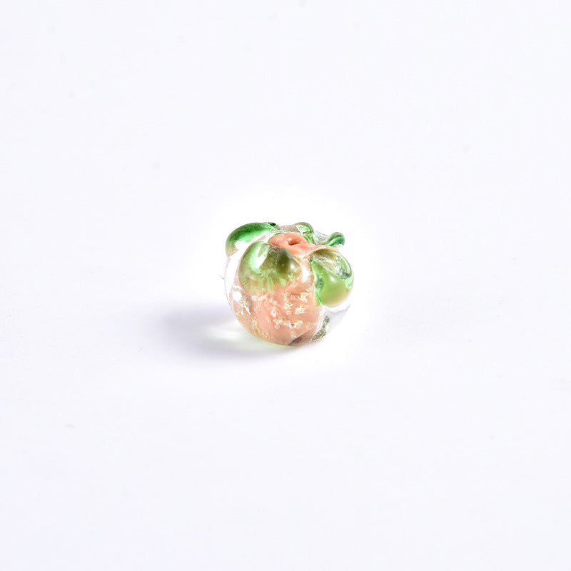 Luminous Persimmon Glass Beads Pink 12mm 10 by Acrijoy