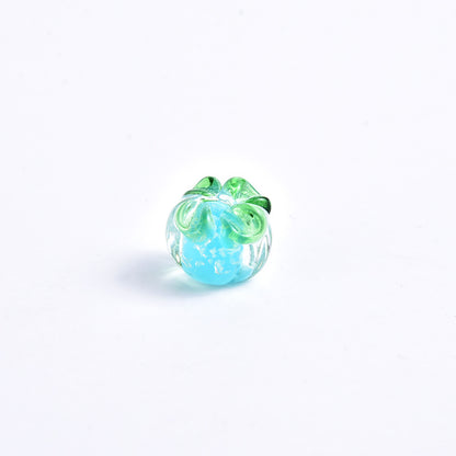 Luminous Persimmon Glass Beads Lake blue 12mm 10 by Acrijoy