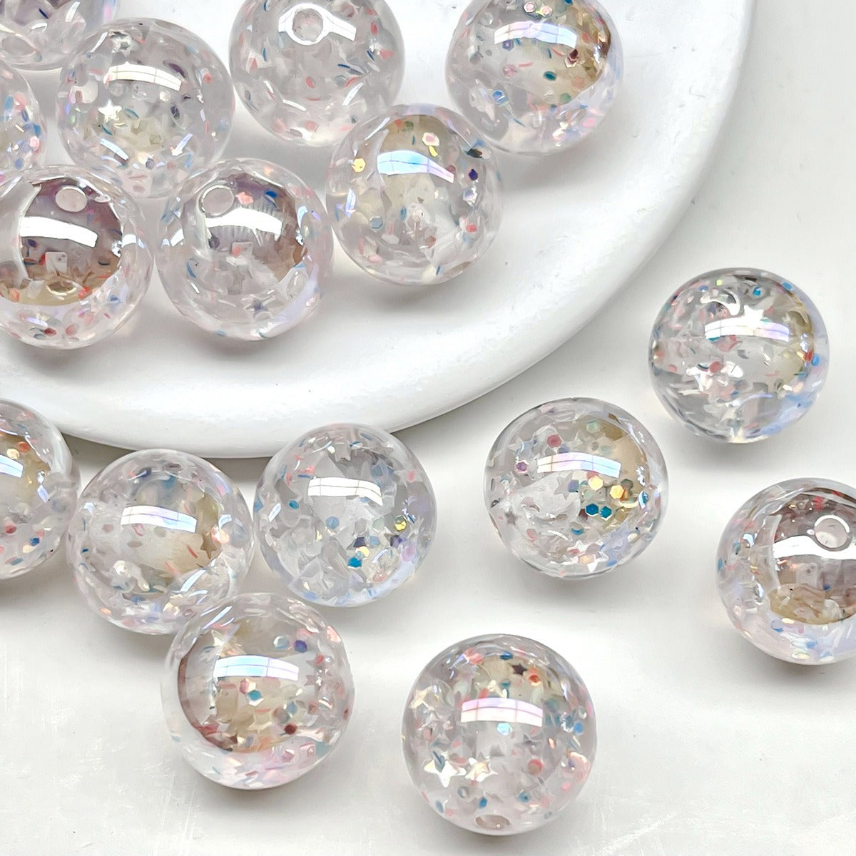 Meteor Fantasy Electroplated Resin Beads Moonlight Style Picture color-01 by Acrijoy