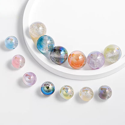 Vintage Frosted Acrylic Beads Gold Traced Pattern Rndm Mix Clr by Acrijoy