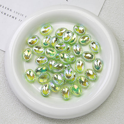 Moonlight Silver Electroplated Acrylic Beads