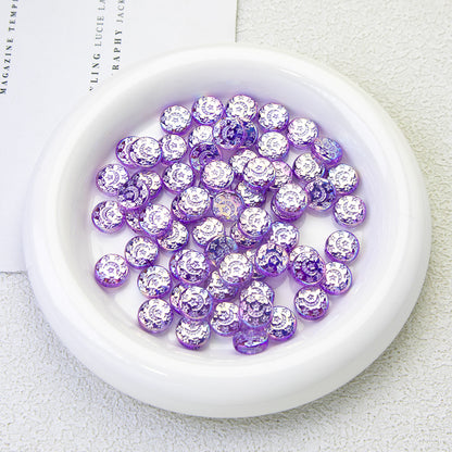 Lavender Moonlight Electroplated Acrylic Beads