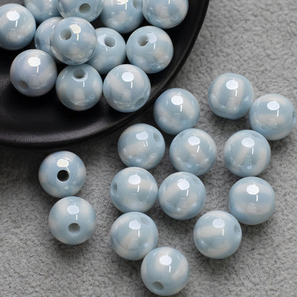 12mm Electroplated Circus Color Mix Acrylic Beads Picture color-15 12mm by Acrijoy