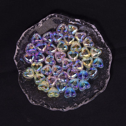 Moonlight Clear Acrylic Heart Beads