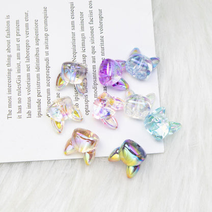 Transparent Acrylic Corgi Beads