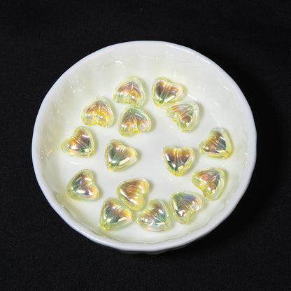 Moonlight Clear Acrylic Heart Beads