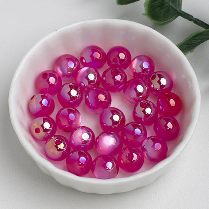 Moonlight Cat Eye Glass Beads Round Loose Picture color-12 10mm by Acrijoy