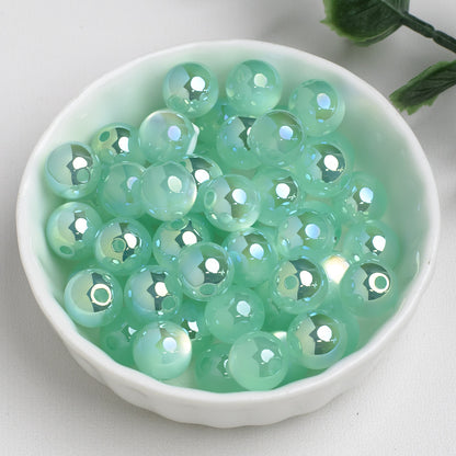 Moonlight Cat Eye Glass Beads Round Loose Picture color-04 10mm by Acrijoy
