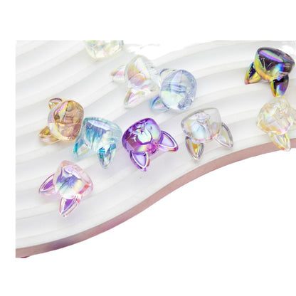 Transparent Acrylic Corgi Beads