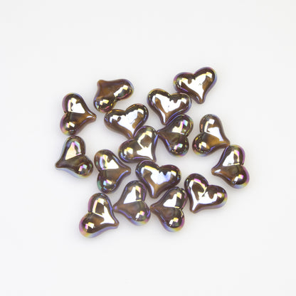 Moonlight Peach Heart Beads