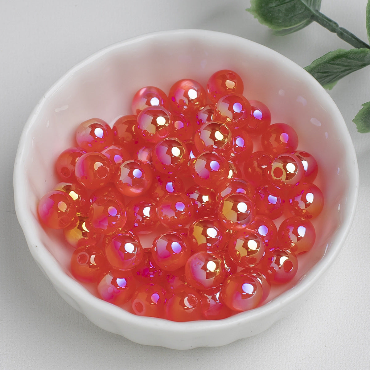 High Gloss Electroplated Moonlight Cat Eye Round Beads Picture color-07 8mm by Acrijoy