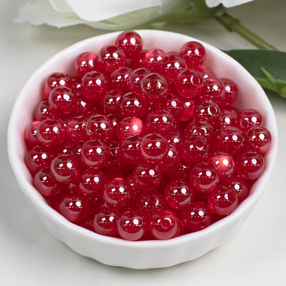 High Gloss Electroplated Moonlight Cat Eye Round Beads Picture color-26 8mm by Acrijoy