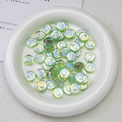 Moonlight Silver Electroplated Acrylic Beads