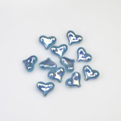 Moonlight Peach Heart Beads