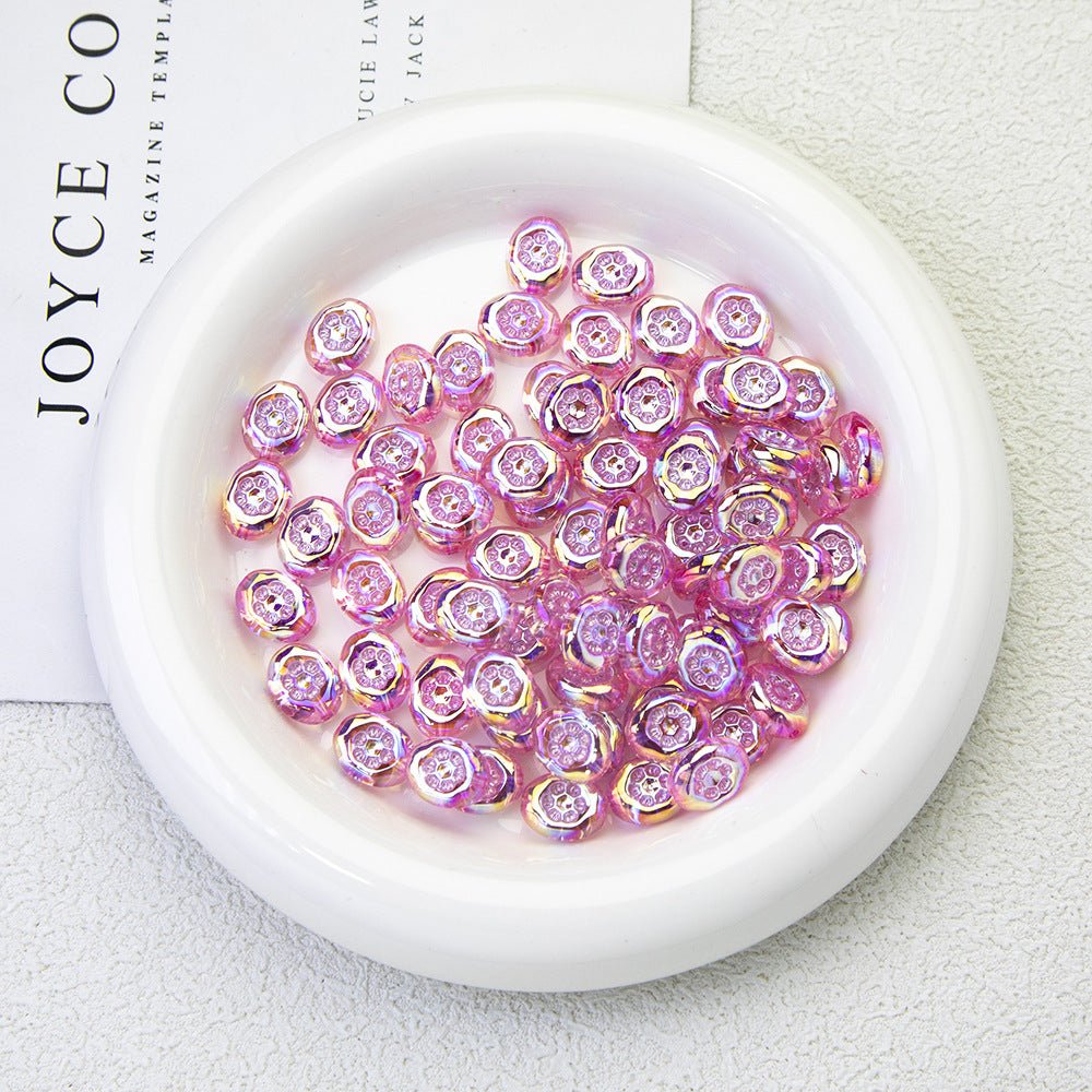 Pink Moonlight Acrylic Beads