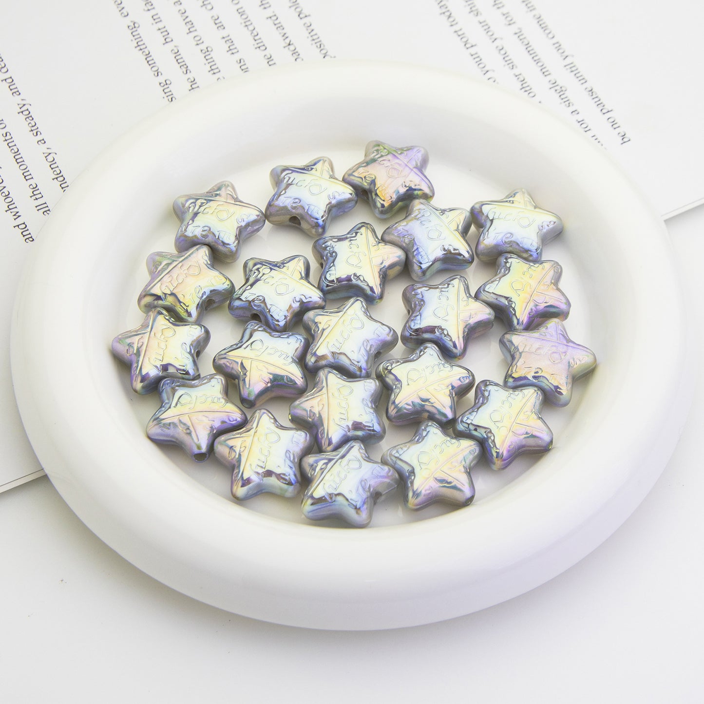 Moonlight Wish Star Acrylic Beads