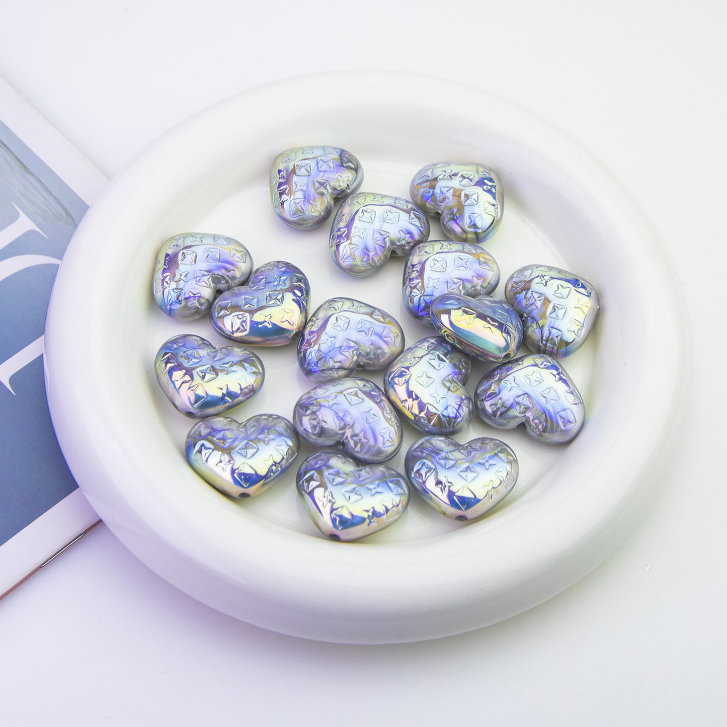 Moonlight Gray Acrylic Beads