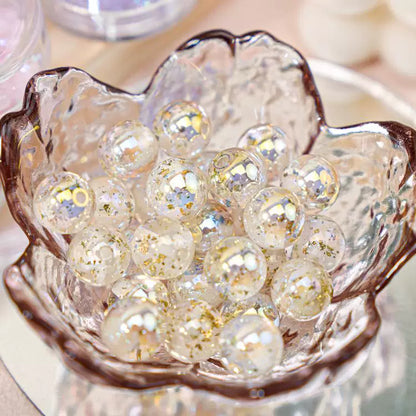 Gradient Color Gold Foil Glass Beads Picture color-06 by Acrijoy