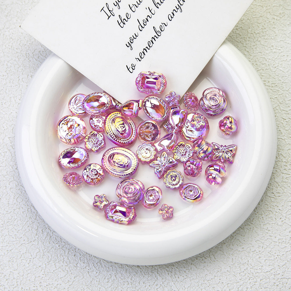 Pink Moonlight Acrylic Beads