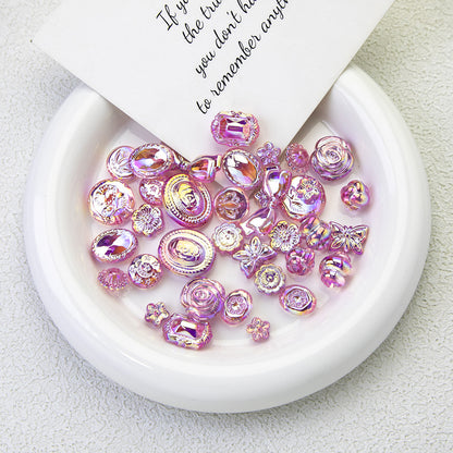 Pink Moonlight Acrylic Beads