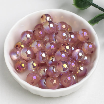 Moonlight Cat Eye Glass Beads Round Loose Picture color-06 10mm by Acrijoy