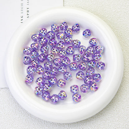 Lavender Moonlight Electroplated Acrylic Beads
