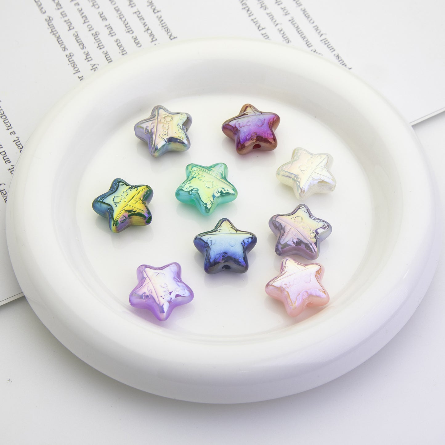 Moonlight Wish Star Acrylic Beads
