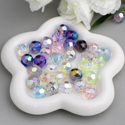 Moonlight Faceted Acrylic Beads