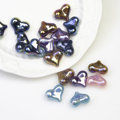 Moonlight Peach Heart Beads
