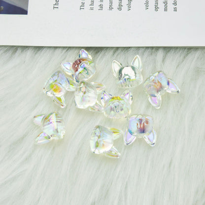 Transparent Acrylic Corgi Beads