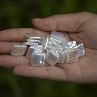 Square Moonlight Metallic Pearls
