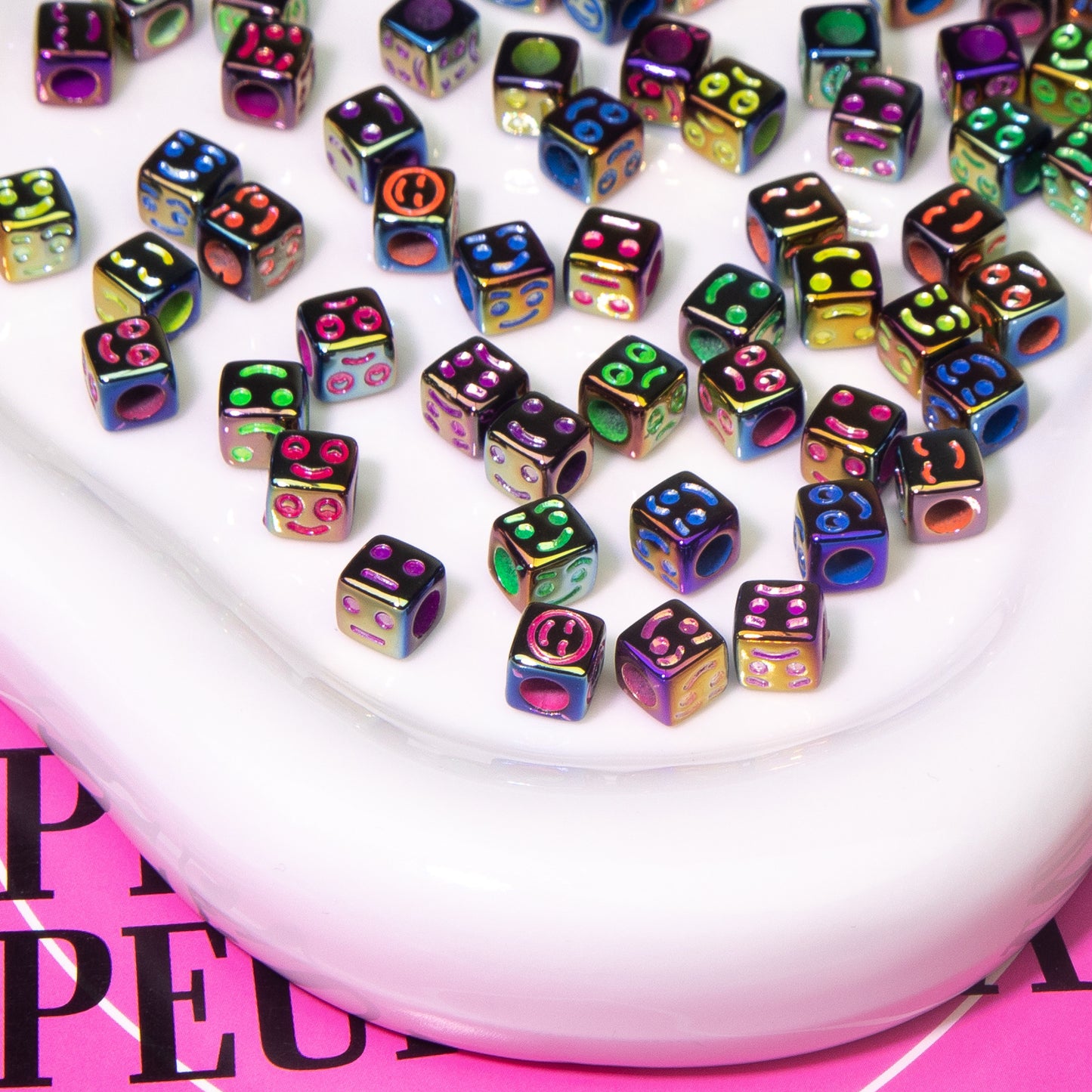 Minimalist Expression Square Beads