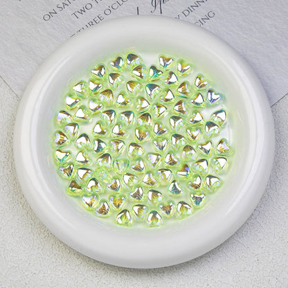 Moonlight Clear Acrylic Heart Beads