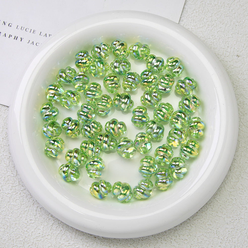 Moonlight Silver Electroplated Acrylic Beads