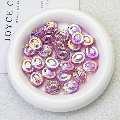 Pink Moonlight Acrylic Beads