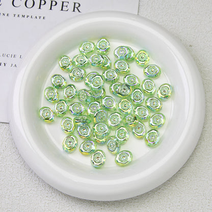 Moonlight Silver Electroplated Acrylic Beads