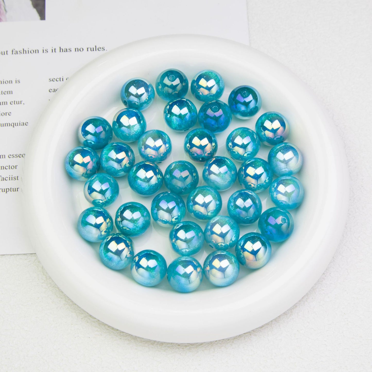 Moonlight Metallic Resin Beads