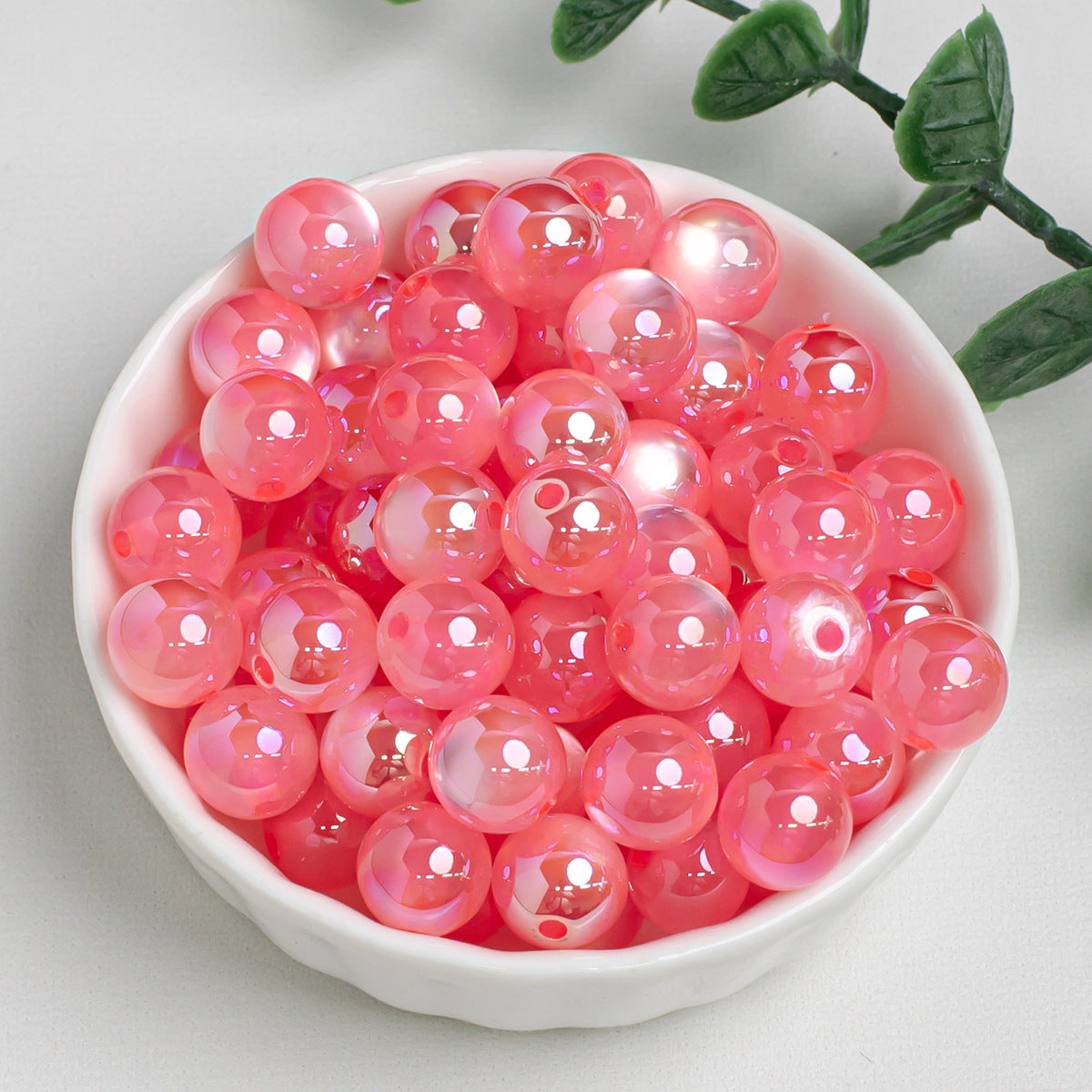 High Gloss Electroplated Moonlight Cat Eye Round Beads Picture color-02 8mm by Acrijoy