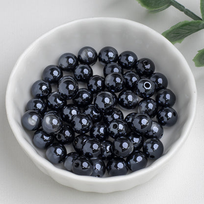 High Gloss Electroplated Moonlight Cat Eye Round Beads Picture color-21 8mm by Acrijoy