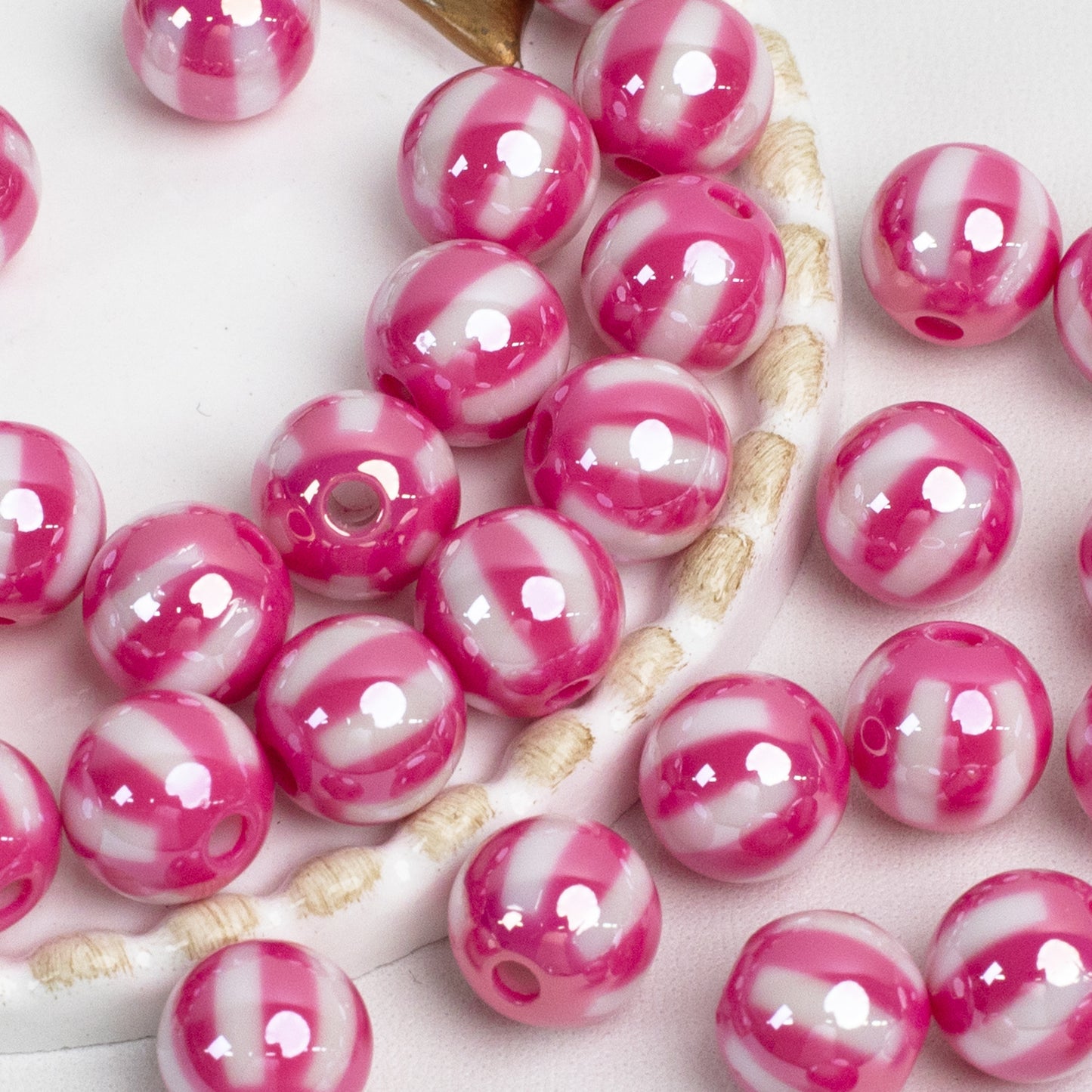 12mm Electroplated Circus Color Mix Acrylic Beads Picture color-07 12mm by Acrijoy