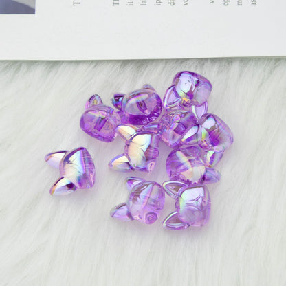 Transparent Acrylic Corgi Beads