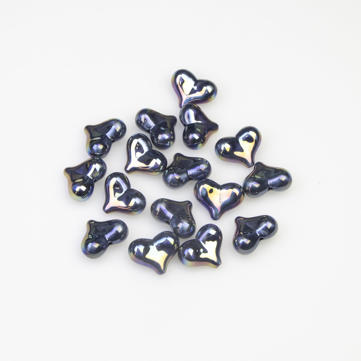 Moonlight Peach Heart Beads