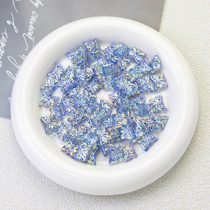 Moonlight Blue Electroplated Acrylic Beads