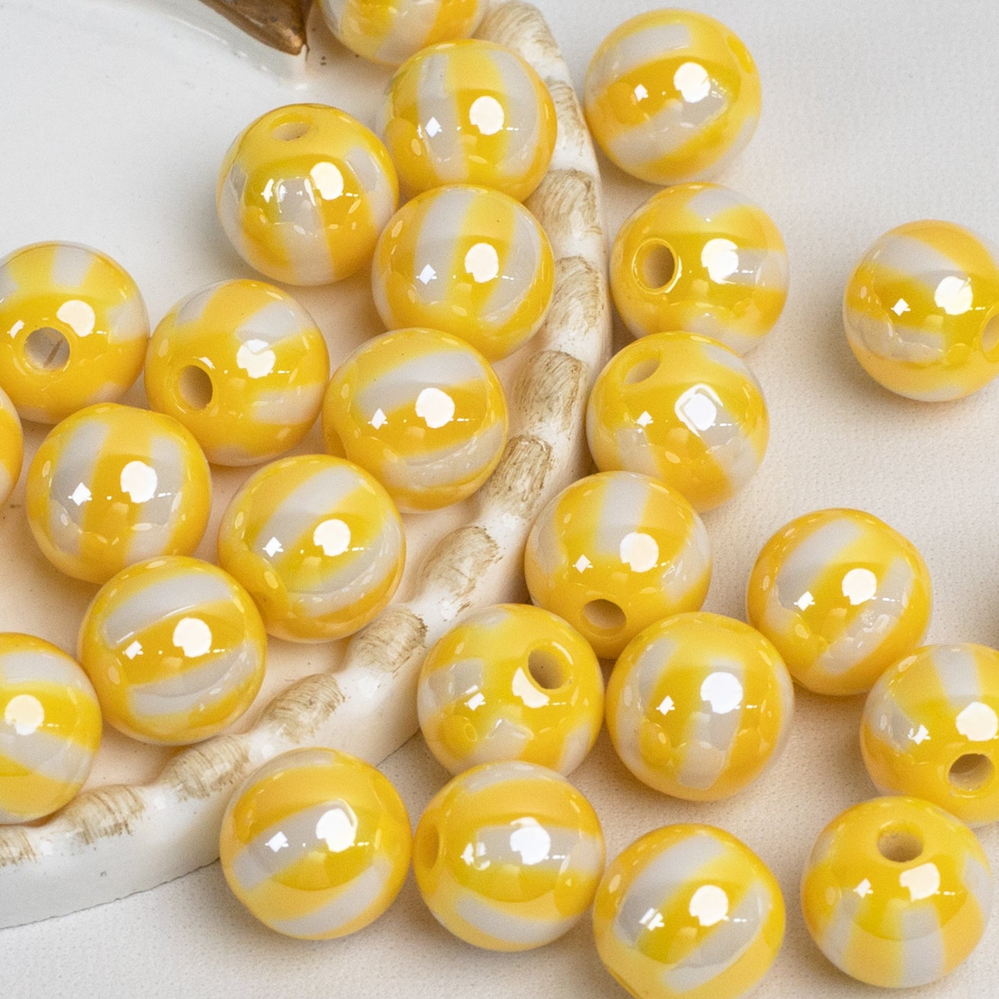 12mm Electroplated Circus Color Mix Acrylic Beads Picture color-05 12mm by Acrijoy